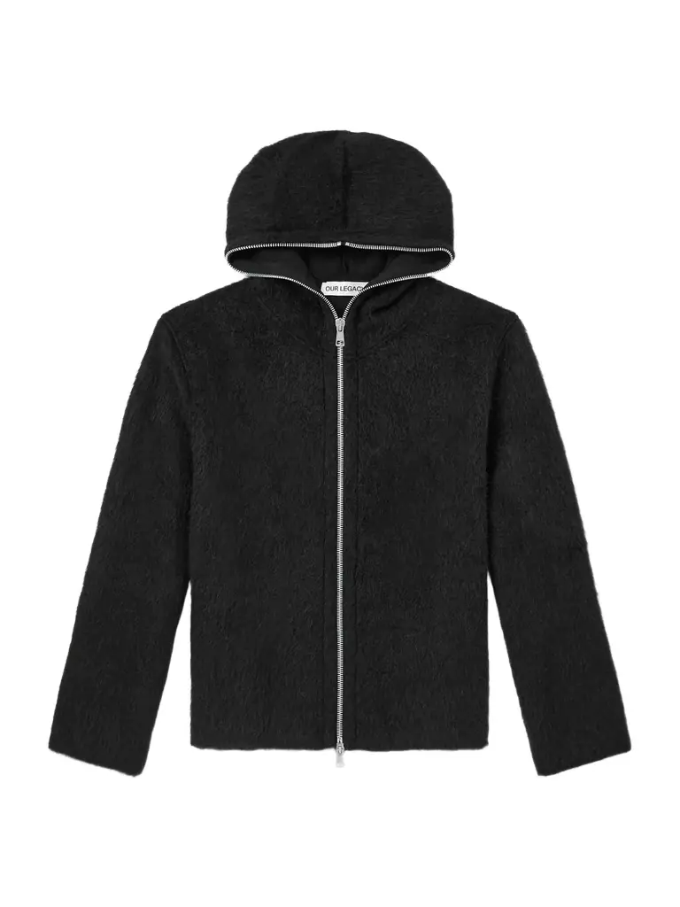 Our Legacy Brushed-Knit Zip-Up Hoodie - Men