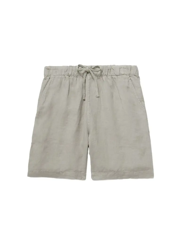 Hartford Joggy Straight-Leg Linen Bermuda Shorts - Men