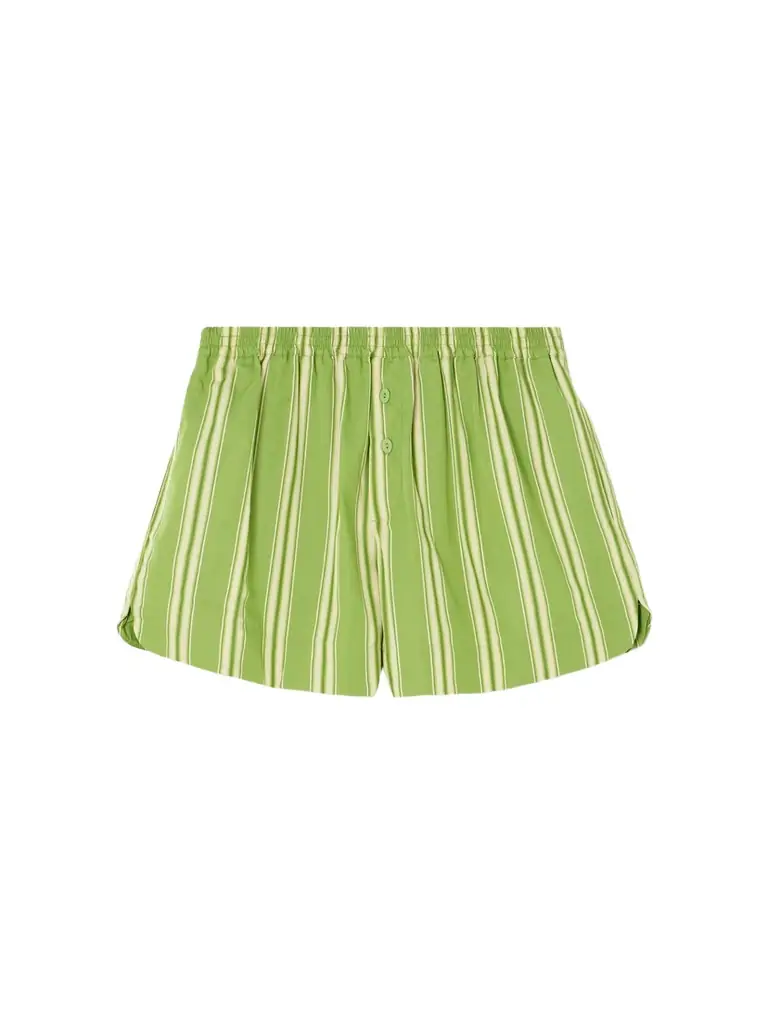 Faithfull Lonia Striped Cotton-poplin Shorts