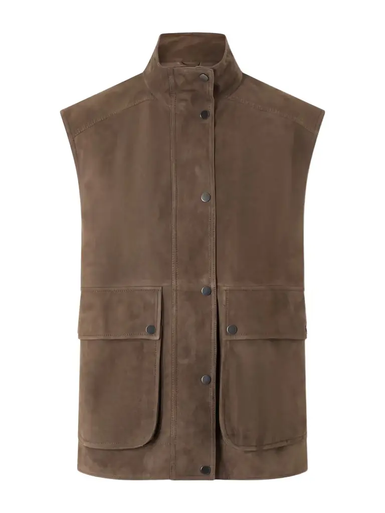 Brunello Cucinelli Embellished Suede Vest