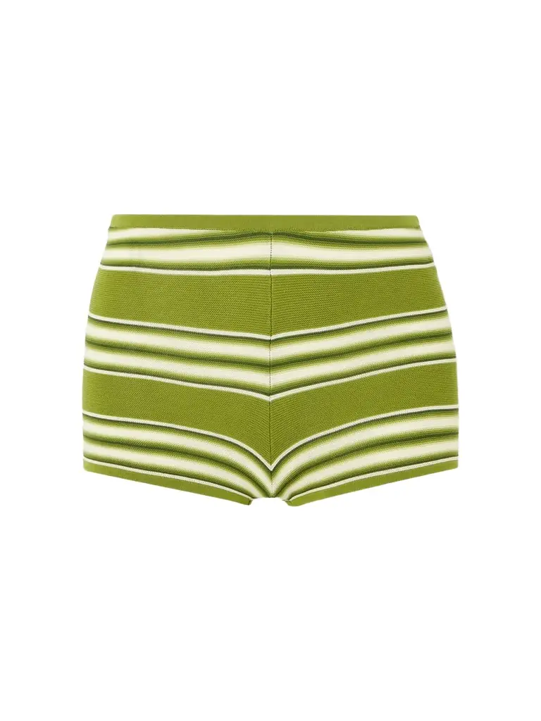Faithfull Playa Striped Cotton-blend Shorts