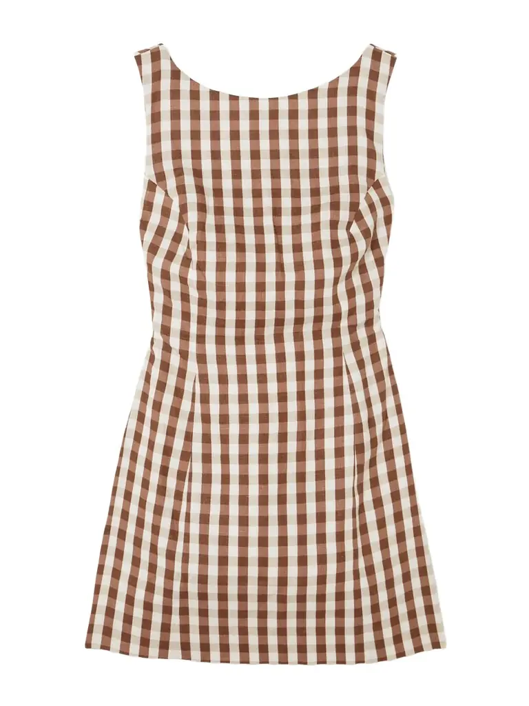 faithfull laia shirred gingham cotton maxi dress Faithfull - Laia shirred gingham cotton maxi dress