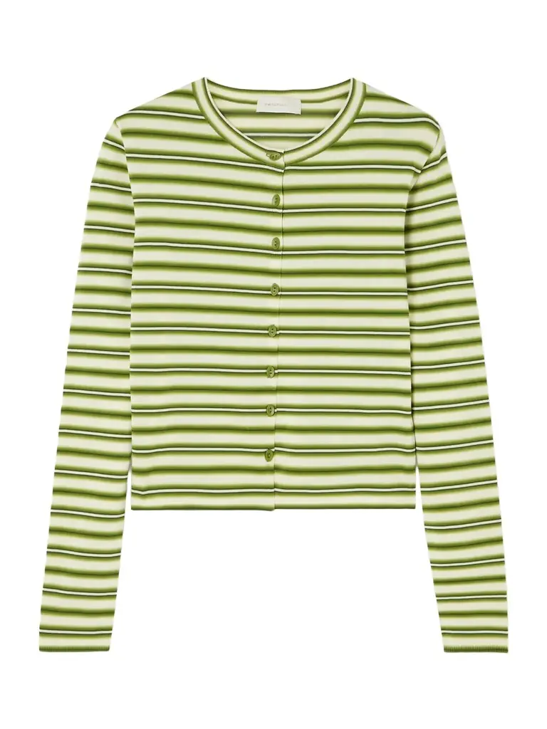 Faithfull Cinta Striped Cotton-blend Cardigan