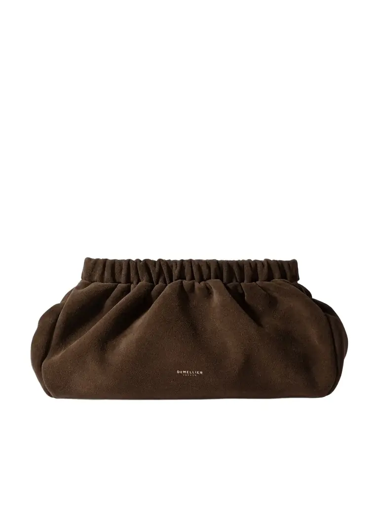 DeMellier The Miami Suede Clutch