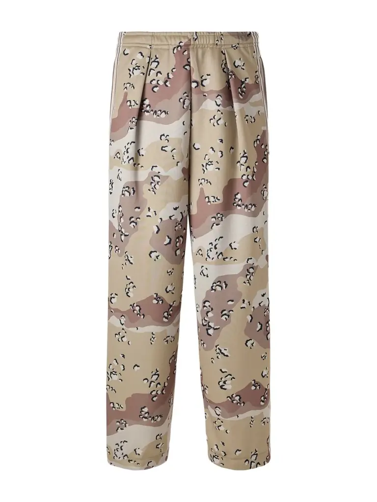 KAPITAL Straight-Leg Pleated Printed Tech-Jersey Track Pants - Men