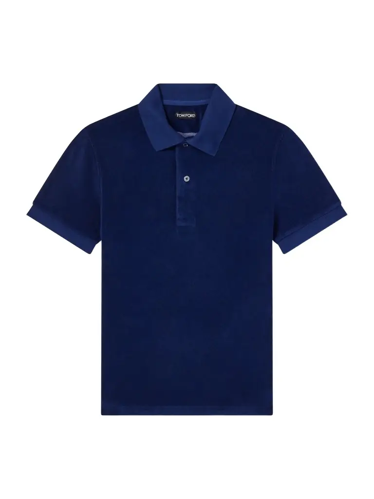 Tom Ford Slim-Fit Cotton-Blend Terry Polo Shirt - Men