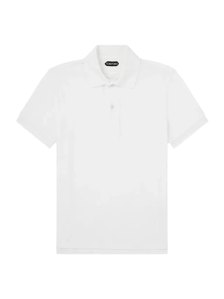 Tom Ford Slim-Fit Cotton-Blend Terry Polo Shirt - Men