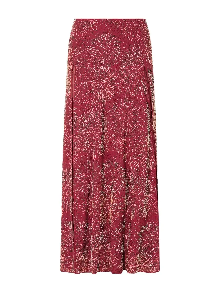 Rabanne Embellished Crepe Maxi Skirt