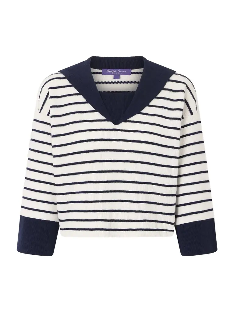 Ralph Lauren Collection Striped Cashmere Sweater