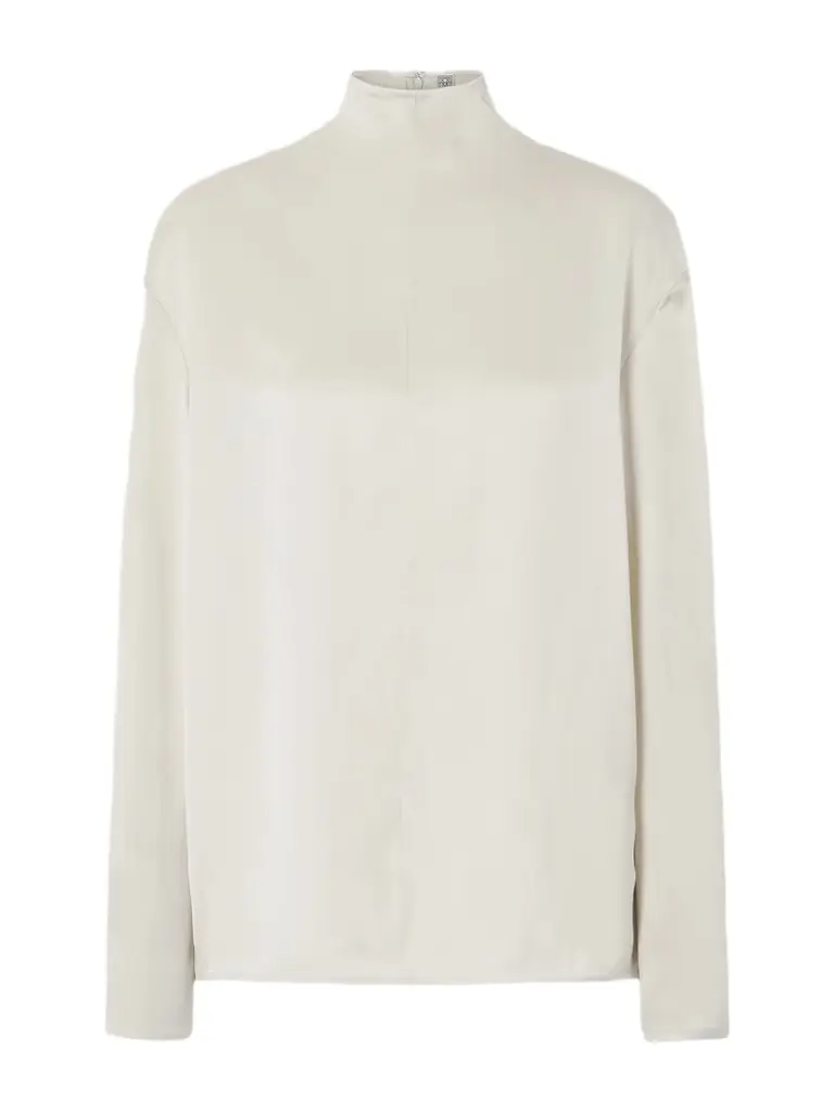 TOTEME Satin Turtleneck Blouse