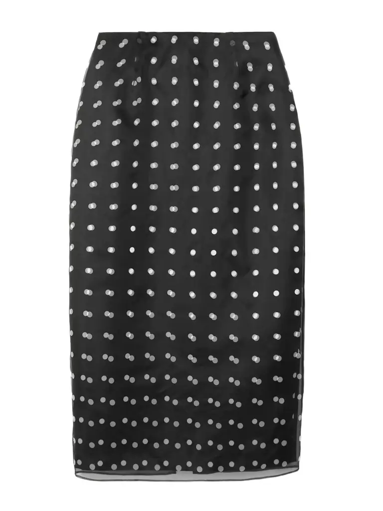 Emilia Wickstead Bethan Layered Polka-dot Recycled-organza And Faille Skirt