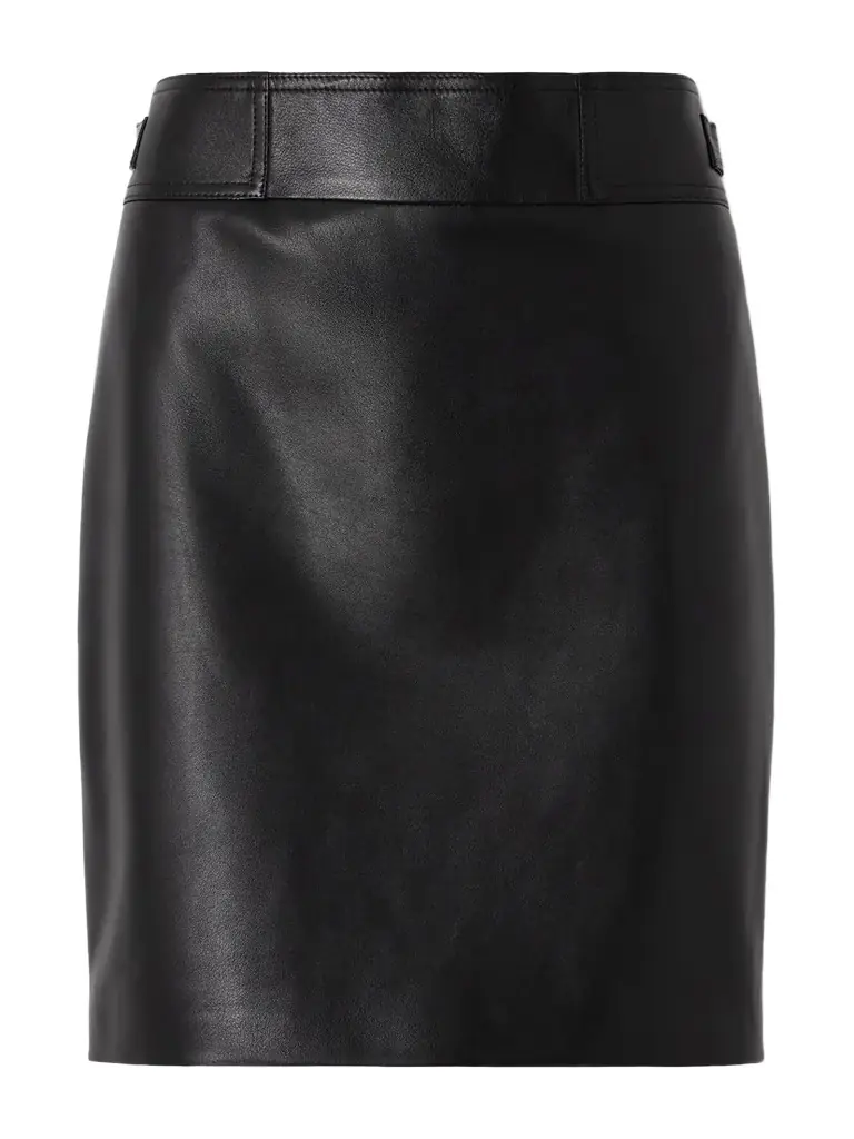 Magda Butrym Leather Midi Skirt