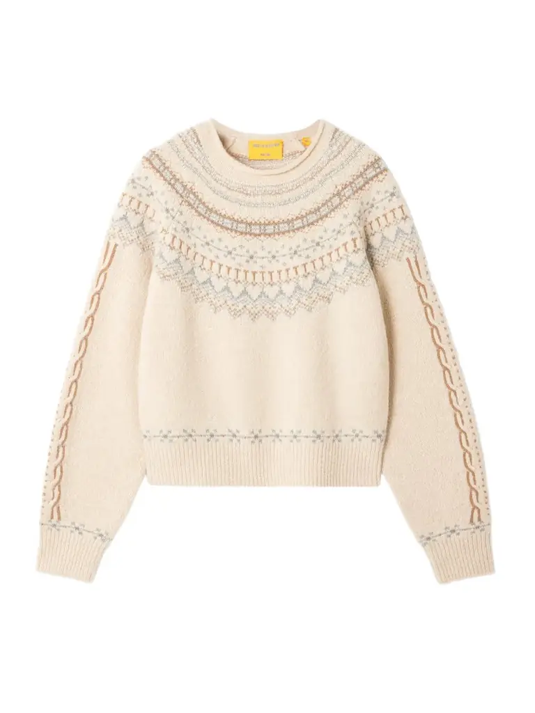 Guest In Residence Cloud Chalet Fair Isle Wool And Cashmere-blend Sweater
