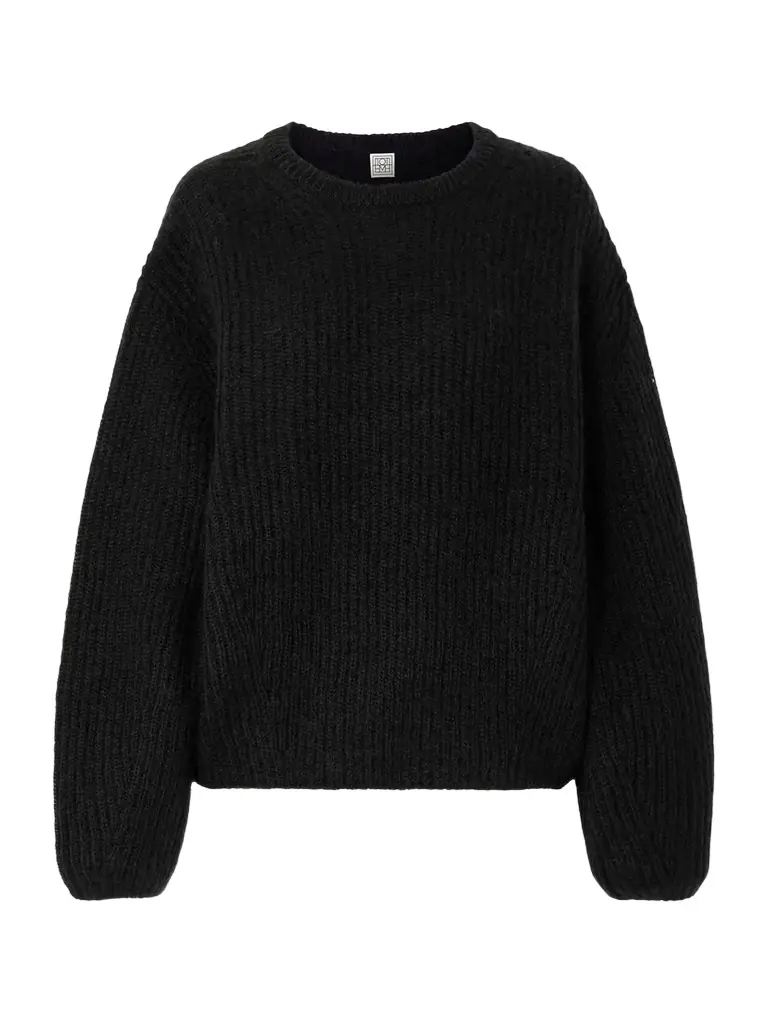 TOTEME Ribbed Mohair-blend Sweater