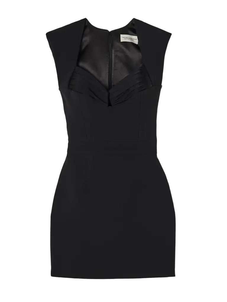 The New Arrivals Ilkyaz Ozel Isabeau Cutout Gathered Crepe Mini Dress