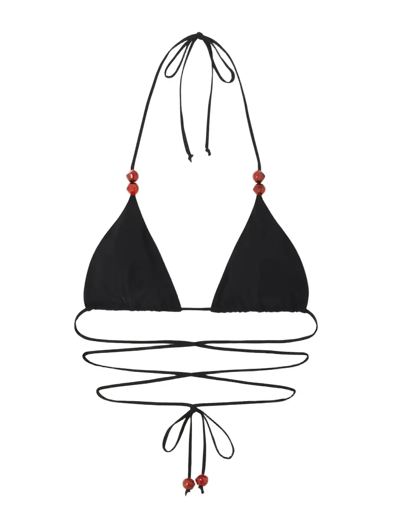 Magda Butrym Beaded Bikini Top