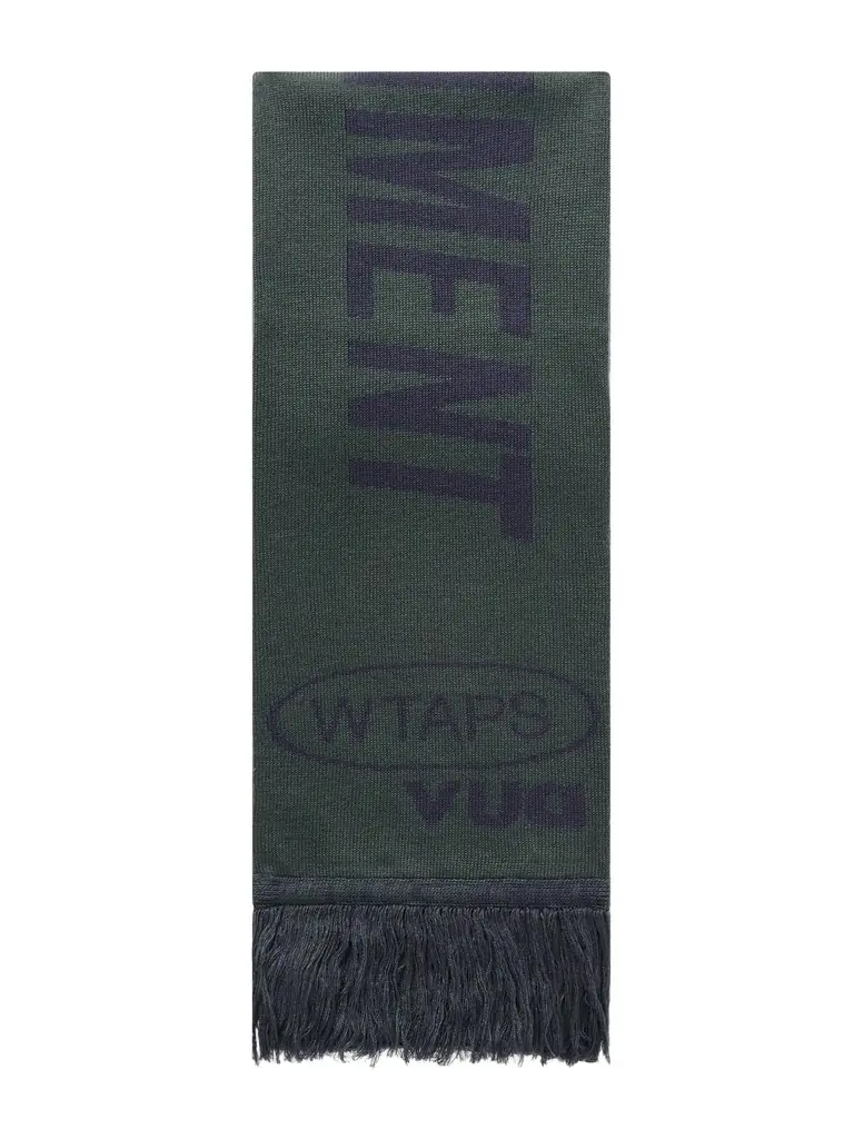 WTAPS Evasion Fringed Knitted Scarf - Men