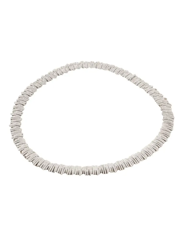 Suzanne Kalan 18-karat White Gold Diamond Necklace