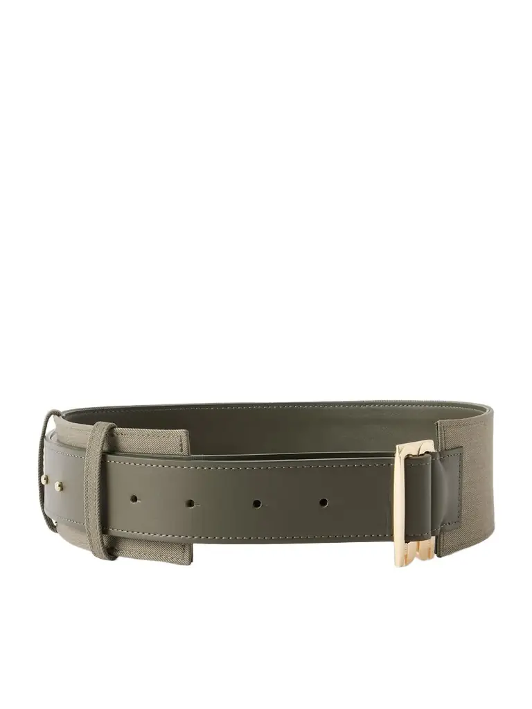 Victoria Beckham Leather And Twill Waist Belt