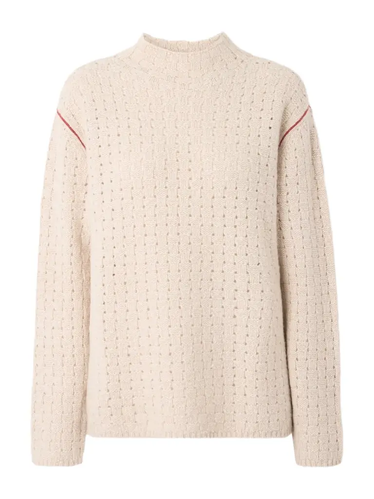 The Elder Statesman Glacier Open-knit Cashmere Sweater