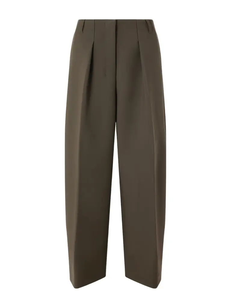 Jacquemus The Ovalo Pleated Crepe Pants