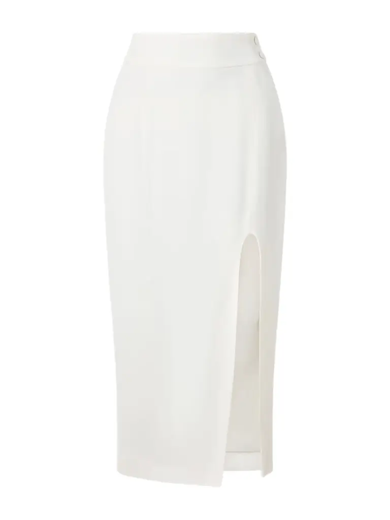 Victoria Beckham Twill Midi Skirt