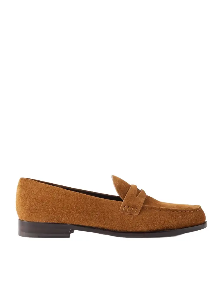 Tory Burch Suede Penny Loafers