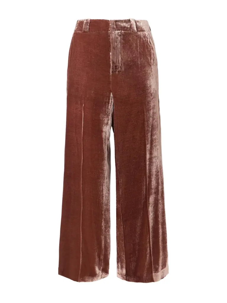 La DoubleJ Good Butt Velvet Flared Pants