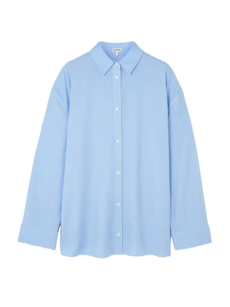Loewe Wool And Silk-blend Twill Shirt