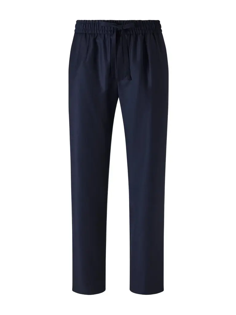 Dolce&Gabbana Straight-Leg Virgin Wool Drawstring Trousers - Men