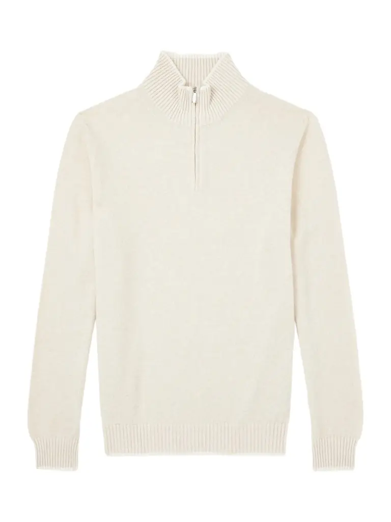 FEDELI Cashmere Half-Zip Sweater - Men
