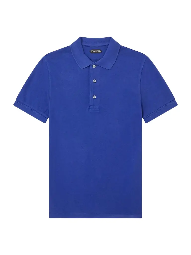 Tom Ford Slim-Fit Lyocell and Cotton-Blend Piqué Polo Shirt - Men