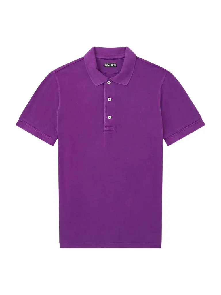 Tom Ford Slim-Fit Lyocell and Cotton-Blend Piqué Polo Shirt - Men