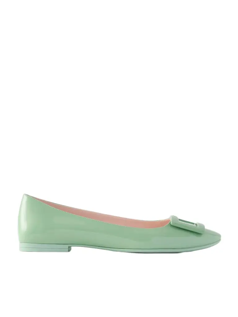 Roger Vivier Gommettine Patent-leather Ballet Flats