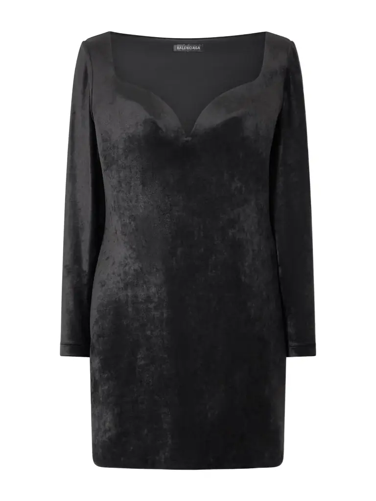 Balenciaga Stretch-velvet Mini Dress