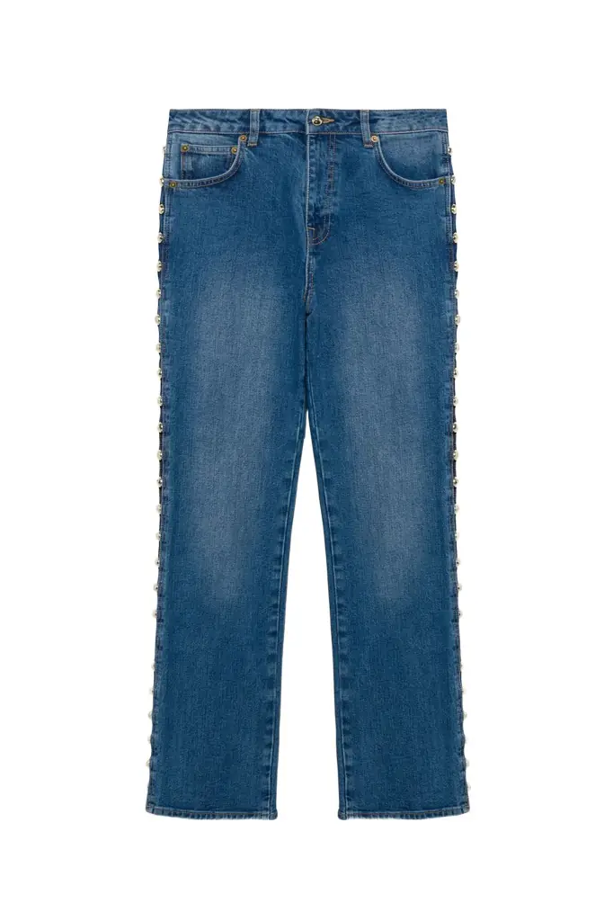 Simkhai Amelia Studded Denim High Rise