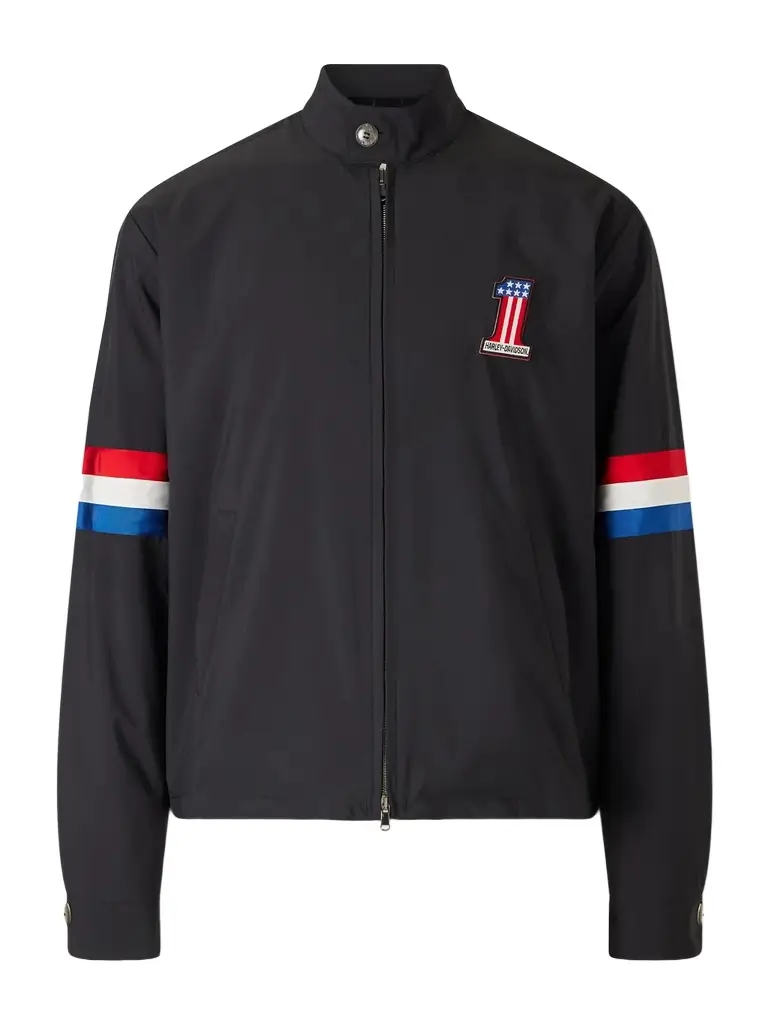 God's True Cashmere Harley-Davidson Striped Appliquéd Recycled Shell Jacket - Men