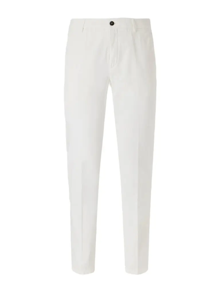 ELEVENTY Straight-Leg Stretch-Cotton and Silk-Blend Trousers - Men