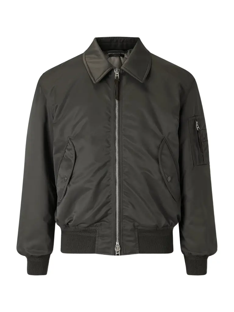 Tom Ford Padded Satin Bomber Jacket - Men