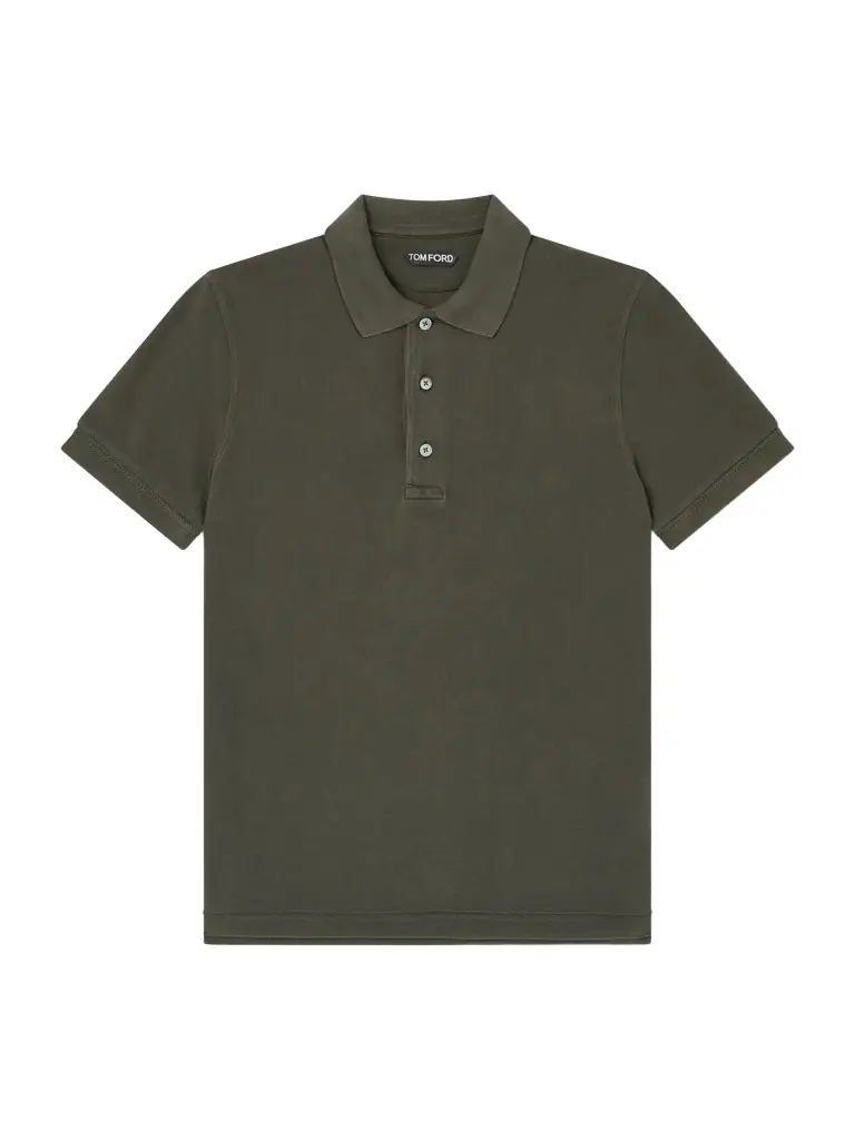 Tom Ford Slim-Fit Lyocell and Cotton-Blend Piqué Polo Shirt - Men