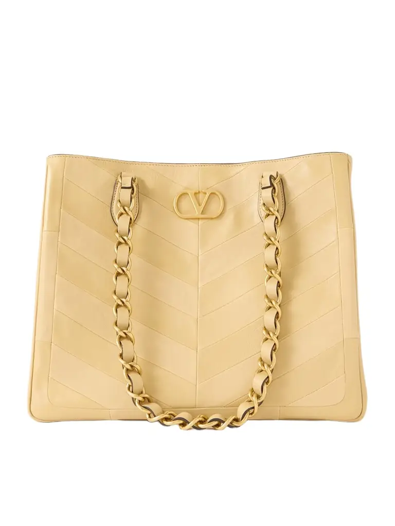 Valentino Garavani Jean Paneled Leather Tote