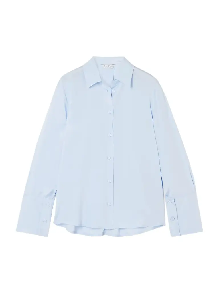 Max Mara Voliera Silk-blend Crepe Shirt