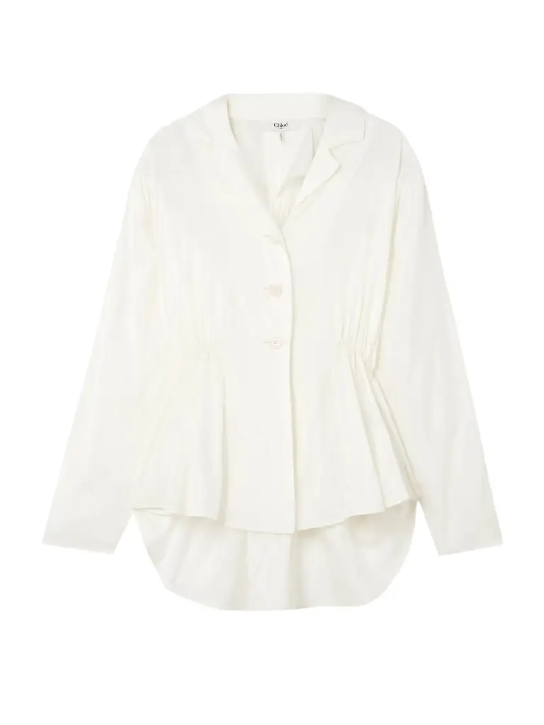 Chloé Gathered Taffeta Jacket