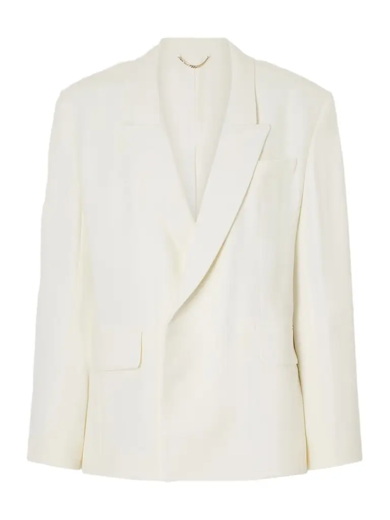 Victoria Beckham Oversized Double-breasted Crepe Blazer