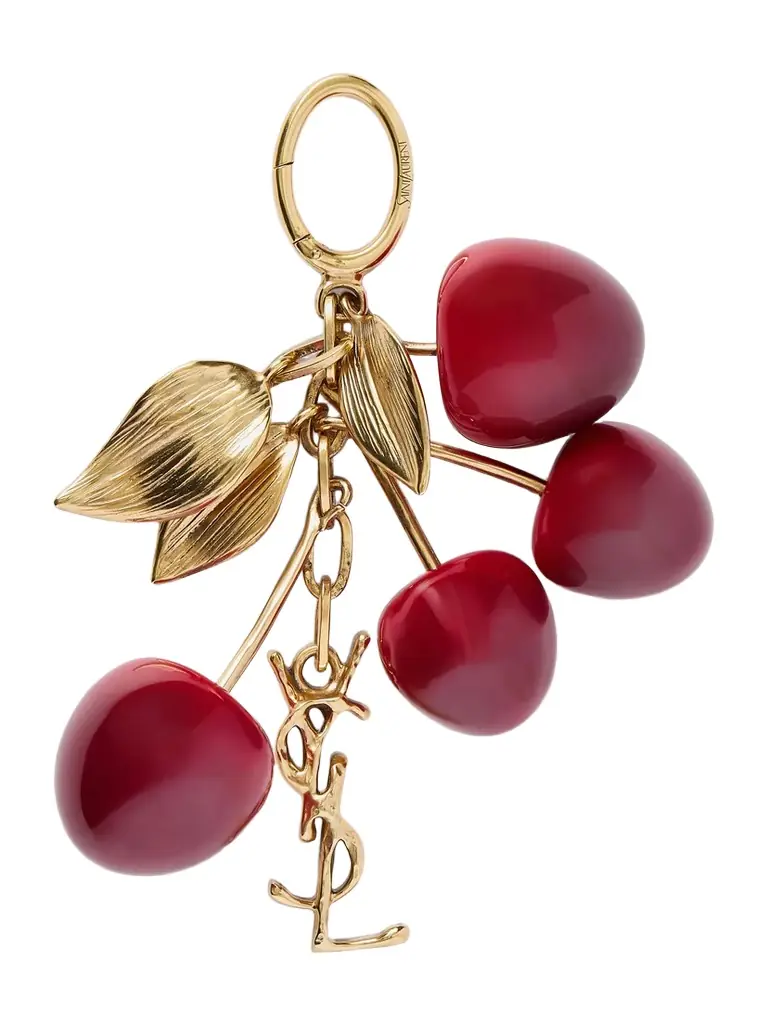 Saint Laurent tone And Resin Keychain