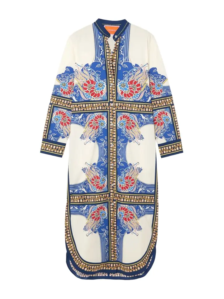 La DoubleJ Sundowner Printed Cotton-poplin Tunic