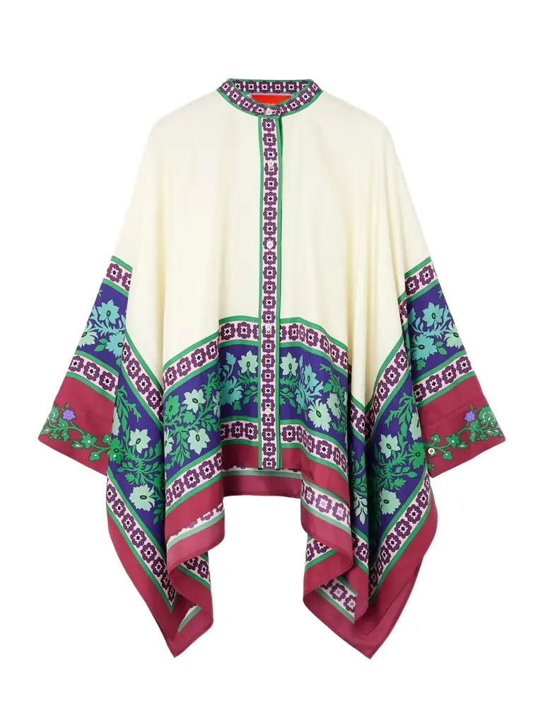 La DoubleJ Foulard Printed Silk Blouse