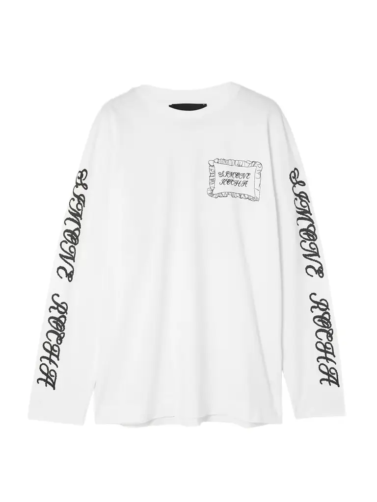 Simone Rocha Pillowcase Printed Cotton-jersey T-shirt