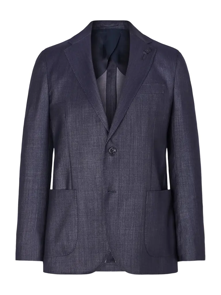 Lardini Wool-Blend Twill Suit Jacket - Men