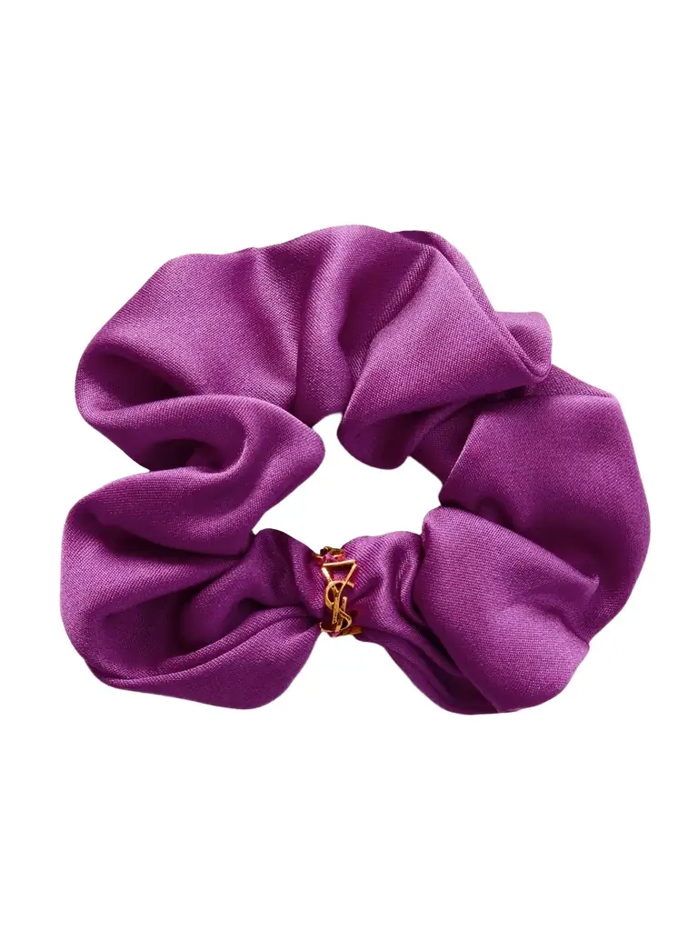 Saint Laurent Embellished Silk-satin Hair Tie